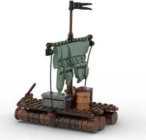 ZITIANYOUBUILD MOC-118148 The Raft Model for Pirate Series and Medieval Town Theme 143 Parts