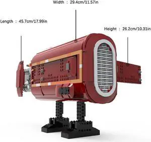 ZITIANYOUBUILD C7357 Ungainly but Powerful Repulsorlift Vehicle with Interior 1563 Parts