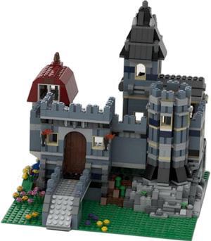 ZITIANYOUBUILD C4550 Alternate Build of Set 10218: Blue Castle Model 1184 Parts Gift