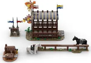ZITIANYOUBUILD Custom MOC-86887 Medieval Tournament 400 Parts Kids Gift for Christmas