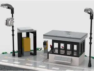 ZITIANYOUBUILD MOC-78047 Vught Train Station Platform Model Building Toys Set 1206 Parts