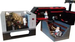 ZITIANYOUBUILD C2190 Central Detention Center Model from Movie Building Toys 1222 Parts