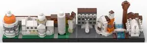 ZITIANYOUBUILD MOC-142962 Italy Pisa Skyline Architecture with Most Iconic Sites 451 Parts