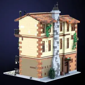 ZITIANYOUBUILD MOC-131698 Modular Building with Medieval Style Balcony, Dining Room and Kitchen