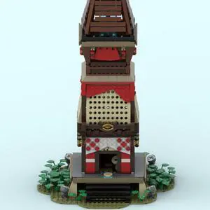 ZITIANYOUBUILD MOC-150356 Skyview Tower from Video Game Building Toys Set 1632 Parts Gift