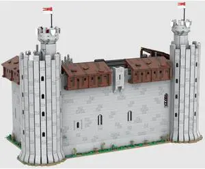 ZITIANYOUBUILD MOC-93022 Castle - The Great Hall with Fireplaces Kitchen Chapel 10394 Parts