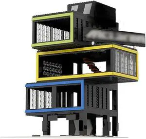 ZITIANYOUBUILD C4913 Modular Building: Car Experience Center for Collection 1904 Parts
