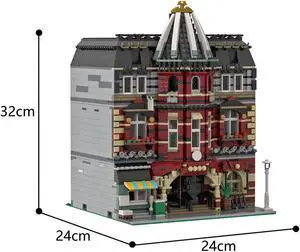 ZITIANYOUBUILD C6837 Modular School with 3 Classrooms and a Teacher's Office 3898 Parts