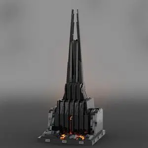 ZITIANYOUBUILD MOC-149491 Obsidian Tower / Personal Abode / Fortress / Castle 1430 Parts