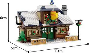 ZITIANYOUBUILD C6035 Large, Furnished Cafe with a Kitchen, Eating Area 845 Parts Gift