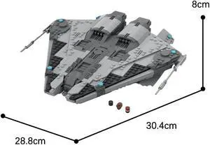 ZITIANYOUBUILD C6850 1:250 Scale Fighter with Interior, Retracting Landing Gear 1319 Parts