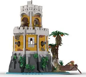 ZITIANYOUBUILD MOC-124896 Modular Fortress Minifig Scale for Pirates Theme 1149 Parts Gift