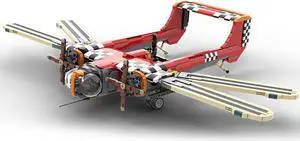 ZITIANYOUBUILD C5453 Ornithopter with Posable Wings, Full Interior and Cockpit 2251 Parts