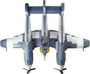 ZITIANYOUBUILD C5603 Aircraft Airplane with Dual Props Opening Cockpit 1202 Parts