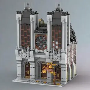 ZITIANYOUBUILD MOC-147674 A Small, Urban Cathedral with Interior Modular Building 2574 Parts