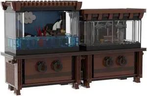 ZITIANYOUBUILD MOC-120417 Electric Aquariums Model with Power Functions Motor Kit 1132 Parts