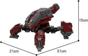ZITIANYOUBUILD C5288 Siege-Crawler Locust Vehicle with Poseable Legs & Cockpit 1409 Parts