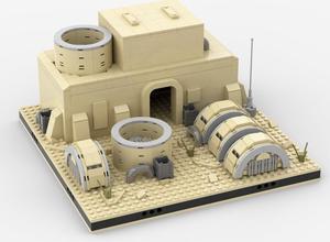 ZITIANYOUBUILD C6105 Modular Building: Power Station on Tatooine Desert 752 Parts