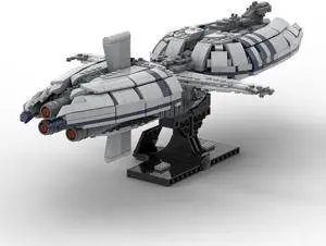 ZITIANYOUBUILD MOC-161433 Munificent-class Frigate Ship with Stand and Nameplate 1276 Parts