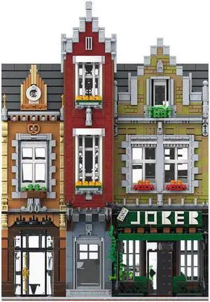 ZITIANYOUBUILD MOC-97242 A Distinctive Tenement House Model with 3 Modular Buildings 3450 Parts