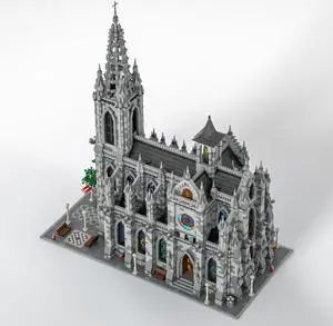 ZITIANYOUBUILD MOC-29962 Modular Epic Cathedral with Stainend Glass Windows 22007 Parts