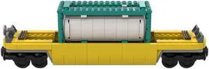 ZITIANYOUBUILD Custom MOC-142176 Container Freight Oil Tank Car Model 404 Parts Kids Gift