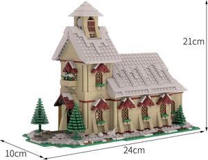 ZITIANYOUBUILD C5535 Winter Village Wedding Chapel Model Building Toys Set 1395 Parts