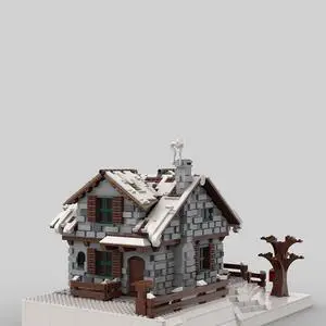 ZITIANYOUBUILD C4211 Winter Chalet House Hut Modular Building with Interior 4094 Parts