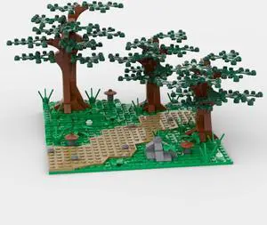 ZITIANYOUBUILD MOC-116409 A Beautiful Forest Path Building Toys Set for Display 211 Parts