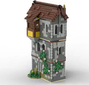 ZITIANYOUBUILD MOC-156479 Medieval House with Detailed Interior Modular Building 969 Parts