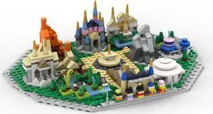 ZITIANYOUBUILD C6969 World Famous Theme Park Microscale Building Toys Set 615 Parts