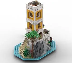 ZITIANYOUBUILD MOC-124819 Island Minifig Scale Building Toys Set for Pirates Series 1174 Parts