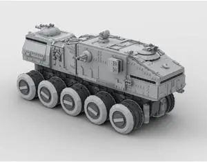 ZITIANYOUBUILD MOC-142927 Tank Massive Vehicle with Detailed Interior Building Toys 3219 Parts
