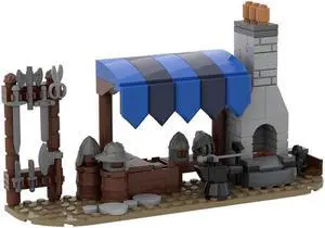 ZITIANYOUBUILD Custom MOC-78790 Medieval Forger Model 152 Parts Kids Gift for Christmas