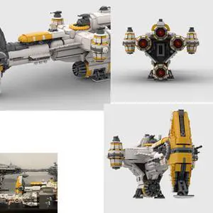 ZITIANYOUBUILD MOC-57343 Lightmaker / Sphyrna-class Hammerhead Corvette Ship 4907 Parts