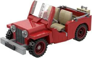 ZITIANYOUBUILD C5010 Convertible in Red Version vehicle Building Toys Set 408 Parts