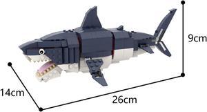 ZITIANYOUBUILD Custom MOC: MOC-54541 Deep Sea Creatures Megalodon Model Toys Set for Kids