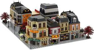 ZITIANYOUBUILD MOC-35965 15-in-1 Modular Neighborhood with House, Urban Areas 25533 Parts