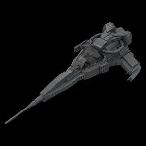 ZITIANYOUBUILD Custom MOC-126424 Wraith-Dart Space Wars Ship Sci-Fi Spacecraft Model 242 Parts