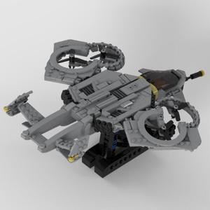 ZITIANYOUBUILD MOC-133144 Sci-fi Helicopter with Display Stand from the New Movie 740 Parts