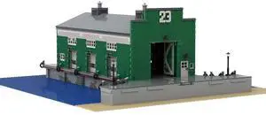 ZITIANYOUBUILD Custom MOC-87641 Rail Pier 23 Modular Building with Interior (6212 Parts)