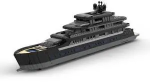 ZITIANYOUBUILD Custom MOC-157340 Large Luxury Yacht Model Boat/Ship 1:40 Scale (16185PCS)