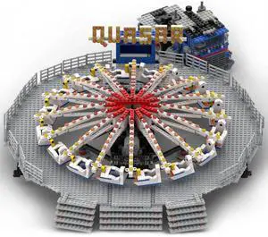ZITIANYOUBUILD Custom MOC-91225 Quasar Fairground Ride (2609 Parts) with Power Functions