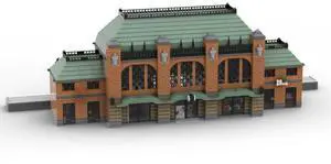 ZITIANYOUBUILD Custom Moc-160387 Central Railway Station Train Stations (5201pcs) Toys Gift