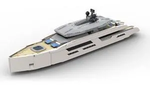ZITIANYOUBUILD Custom MOC-164898 1/80 Scale Yacht DIY Assembly Set (2977PCS/White) Toys Gift