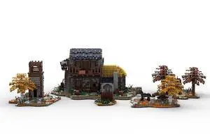 ZITIANYOUBUILD Custom MOC-43257 Medieval Court Resort (5978 Parts) Toys Gift for Christmas