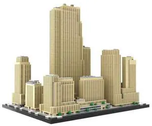ZITIANYOUBUILD Custom MOC-178781 New York Rockefeller Center 1/800 Scale Building Set (5999PCS)