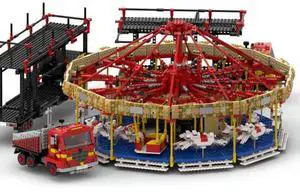 ZITIANYOUBUILD Custom MOC-73320 Fairground Carousel with Power Functions (5601 Parts)