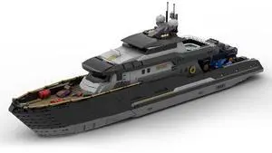 ZITIANYOUBUILD Custom MOC-185307 1/30 Scale Explorers Yacht Model with Full Interior(4369PCS)