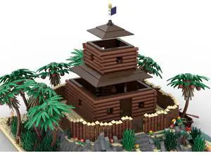 ZITIANYOUBUILD Custom MOC-200180 Treasure Island: The Stockade for Pirates Series 5946 Parts